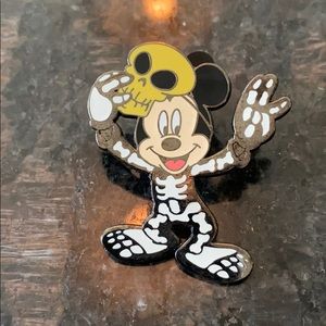 Walt Disney World Mickey Mouse skeleton pin